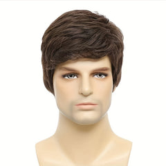 Men's Short Wig Soft Casual Wigs for Daily Use Comfortable Hair Extension