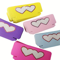 5pcs 3D Heart Mink Eyelashes False Eyelashes with Box