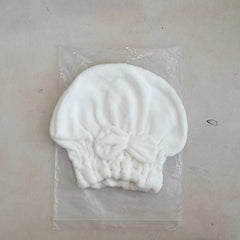 Bow Hair Drying Cap Coral Fleece Towel Women's Soft Absorbent Shower Cap