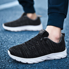 Men's Breathable Lace Up Running Shoes