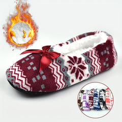 Warm Fleece House Shoes for Girls - Non Slip Indoor Walking Shoes