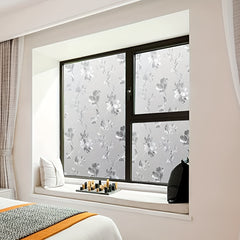 Privacy Window Film Frosted Pattern Removable Non Adhesive Glass Sticker