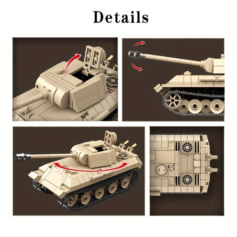 Rotatable Tracked Tank Building Block Model