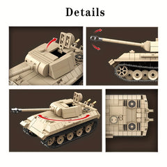 Rotatable Tracked Tank Building Block Model