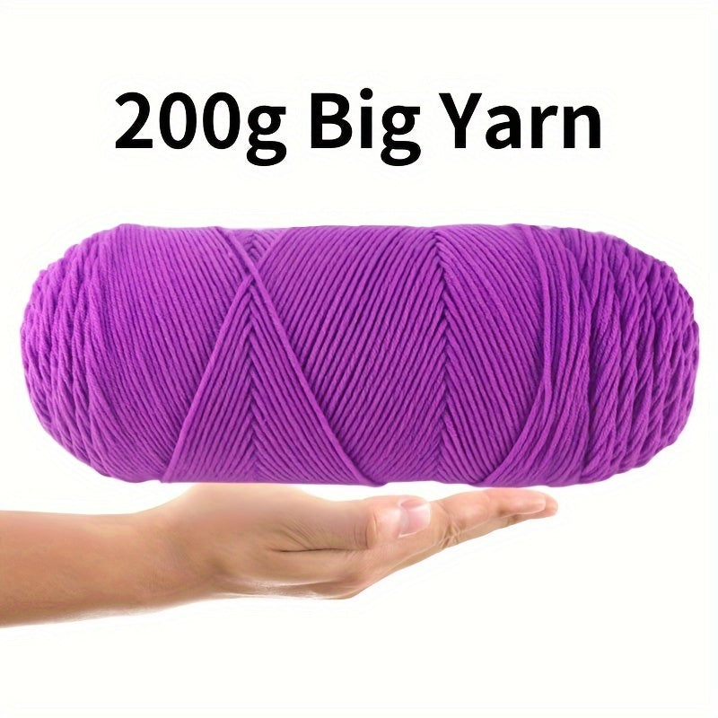 200g 100 Acrylic Yarn Big Roll for Crocheting Knitting