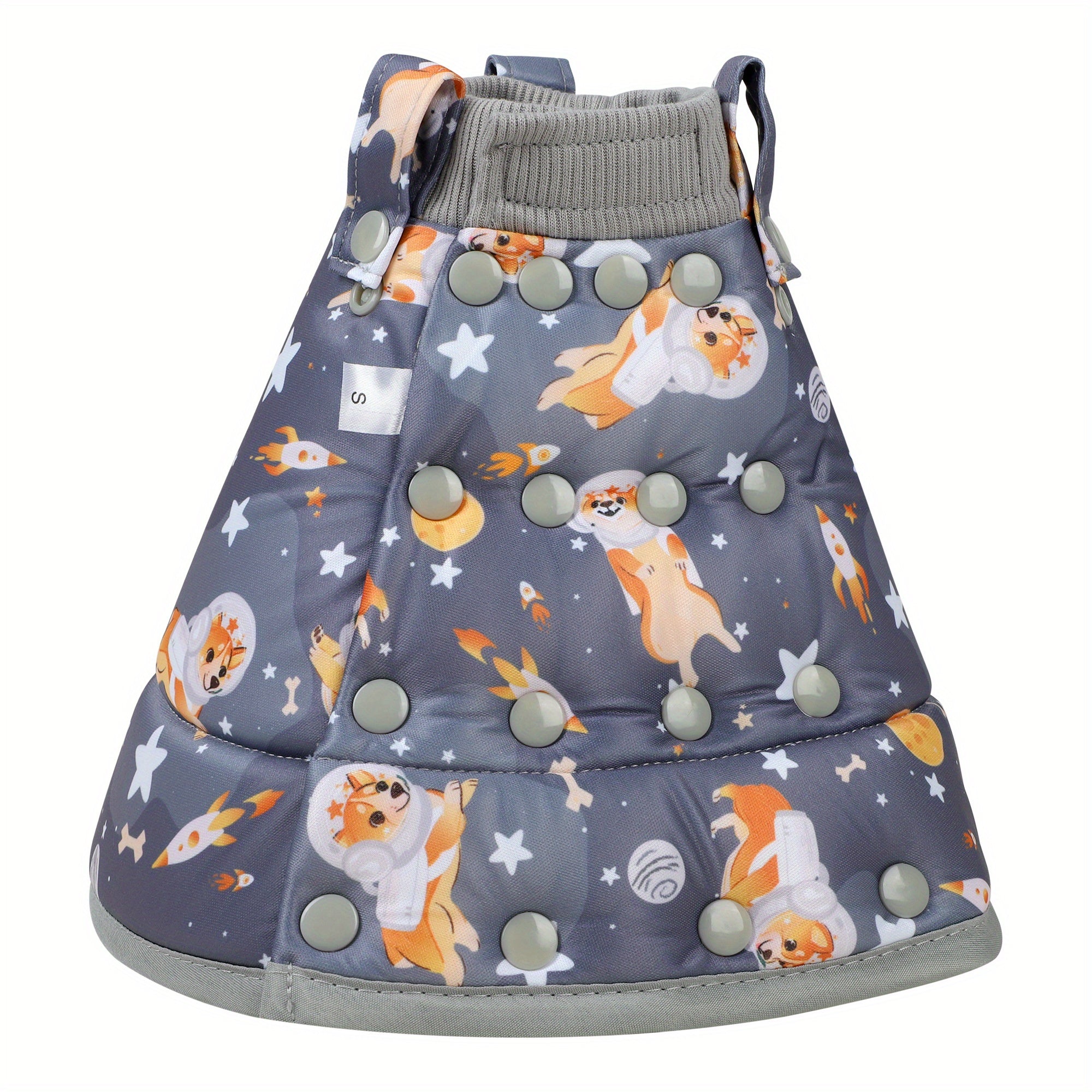 Adjustable Space Dog Graphic Cat Cone Collar