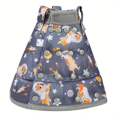 Adjustable Space Dog Graphic Cat Cone Collar