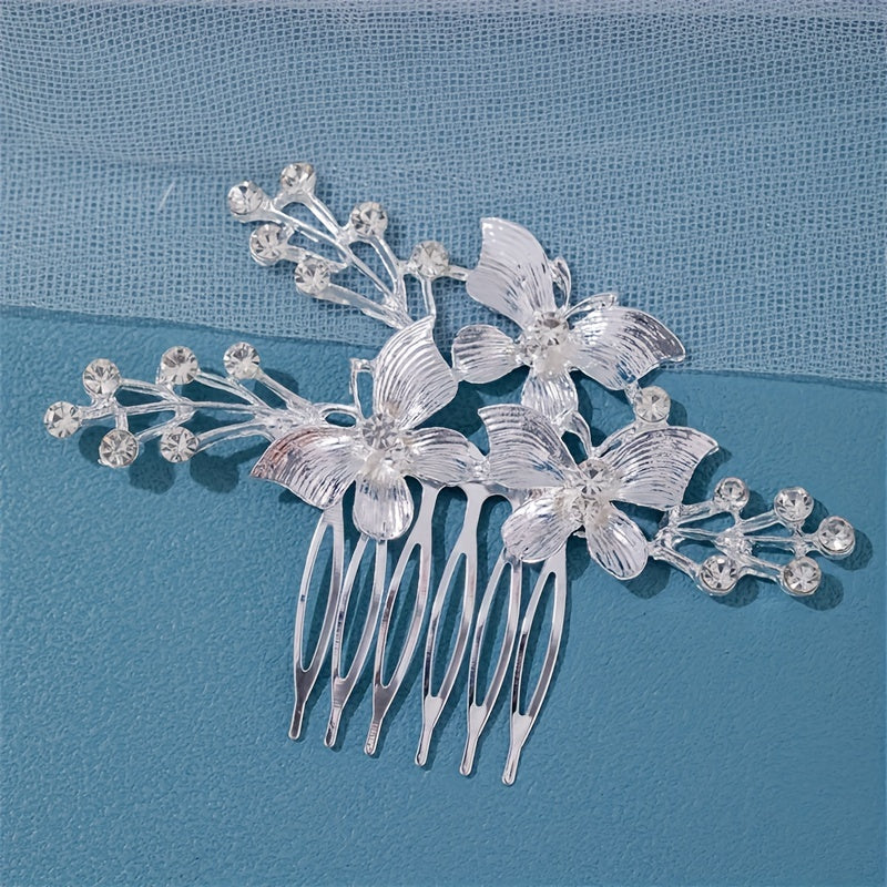Girls Rhinestone Hairpin Crystal Butterfly Hairpin - Fairy Hair Access.