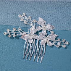 Girls Rhinestone Hairpin Crystal Butterfly Hairpin - Fairy Hair Access.