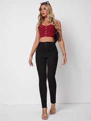 High Stretch Cargo Denim Pants Y2K & Kpop Style