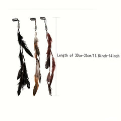 Bohemia Style Faux Feather Hair Clip Hair Accessories