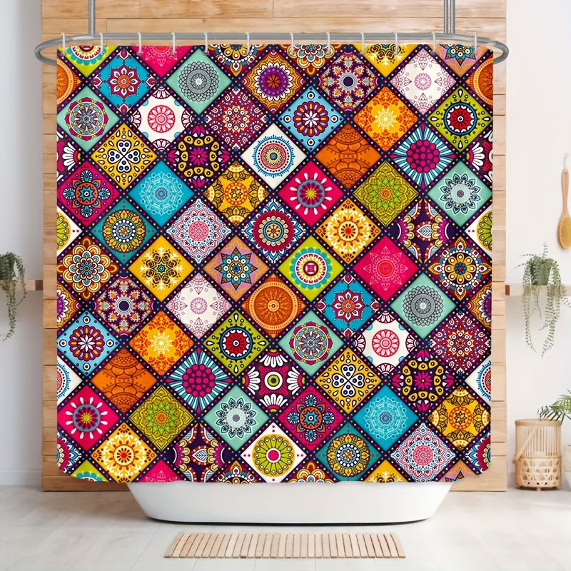 Bohemian Style Shower Curtain 72x72