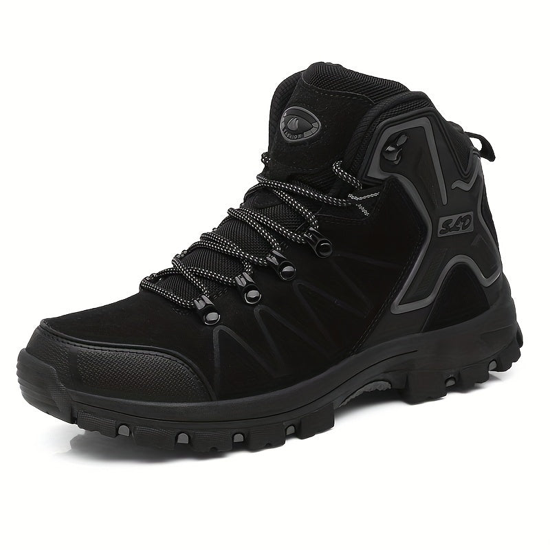 Men's High Top Hiking Boots Non Slip Lace Up Shoes