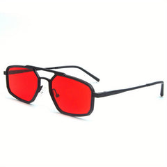 Men's Retro Double Beam Polygon Sunglasses