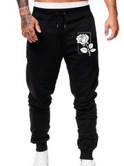 Men's Floral Print Casual Joggers Pants