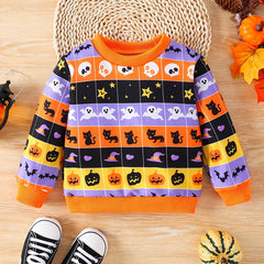 Baby Girls Cartoon Halloween Sweatshirt