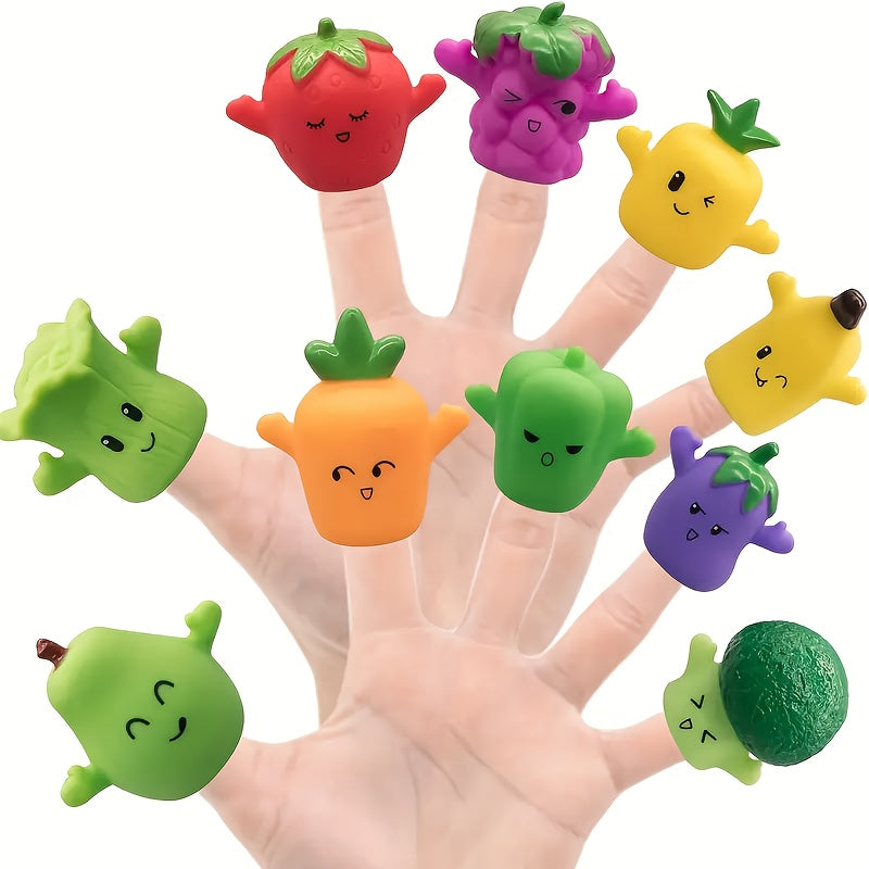 5pcs Finger Puppet Toy Set Hand Puppet Toys for Christmas and Birthday