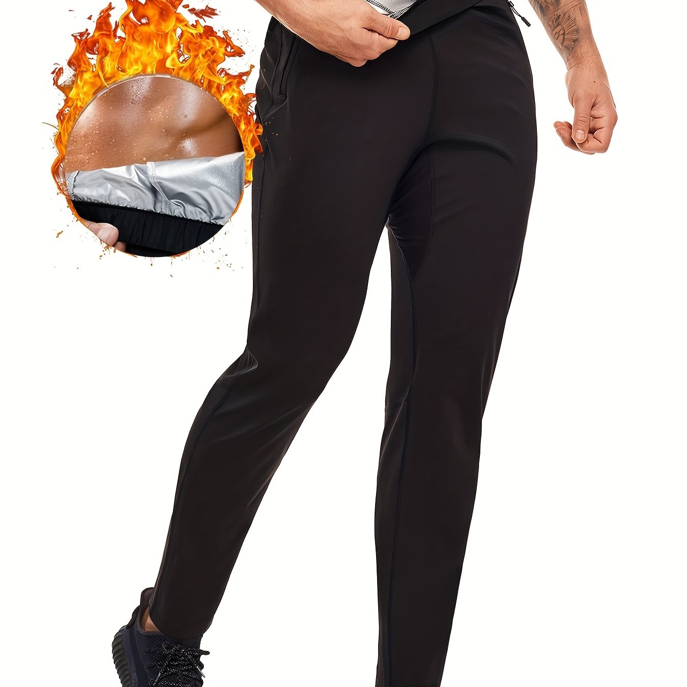 Men's Hot Thermo Body Shaper Sweat Pants for Weight Loss