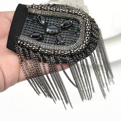 European/American Fringed Epaulets Shoulder Accessory
