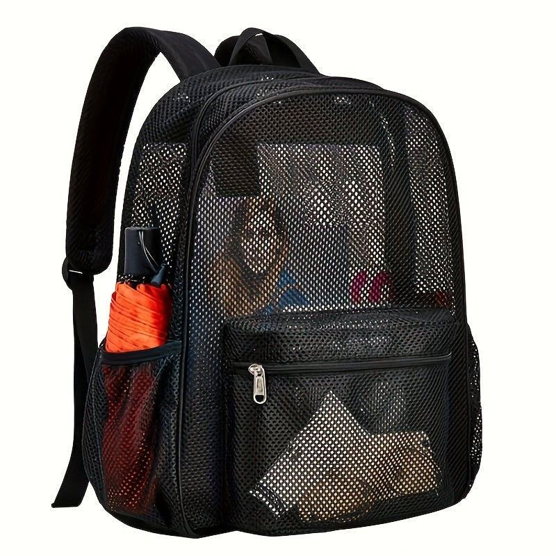 Mesh Backpack For Swimming Travel Beach Sports Bag Men Women