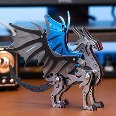Dragon Model Kit Metal Puzzle Mechanical Dragon Assembly Toy DIY Craft Hobby Kit