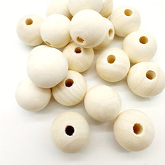 Natural Wooden Beads Round Gasket DIY Jewelry Making Accessories