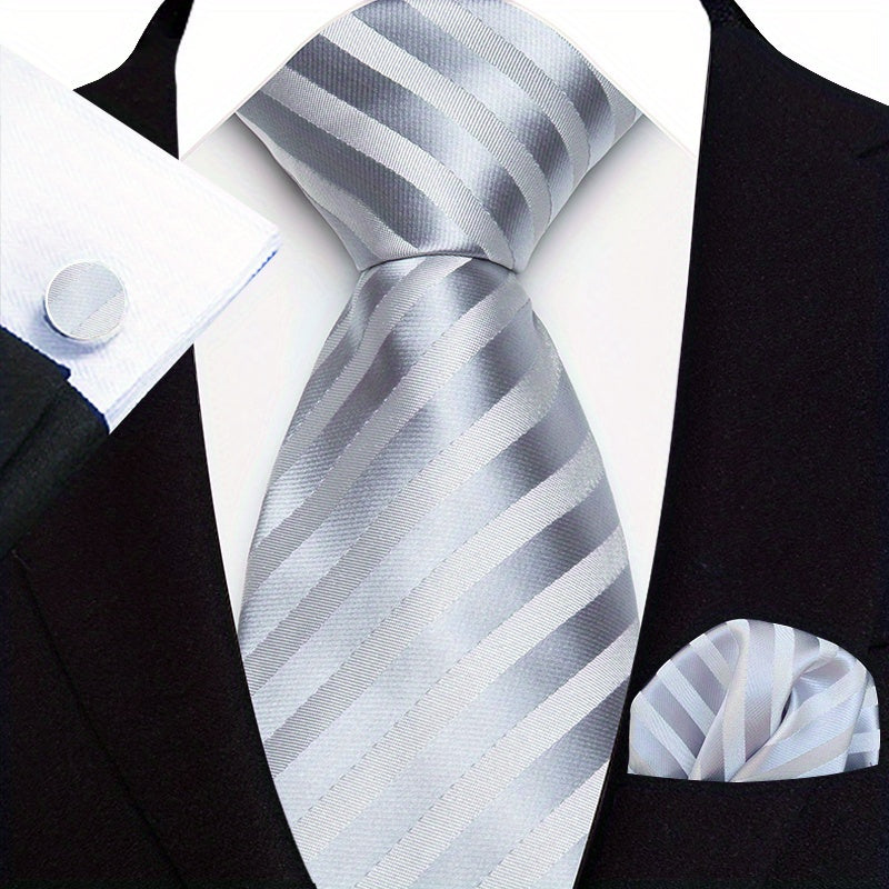 Men's Paisley Tie Set w/ Pocket Towel & Cufflinks