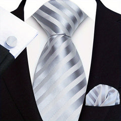 Men's Paisley Tie Set w/ Pocket Towel & Cufflinks