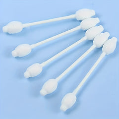 56pcs Baby Cotton Swab Paper Stick Round Big Head Gourd Head Cotton Swab