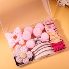 Box Hair Clips Hair Ties Elastic Hair Bands Ponytail Braids Accessories