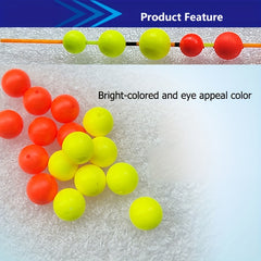 50pcs Fishing Floats Fluorescent Bobbers Foam Balls - Fishing Tackle