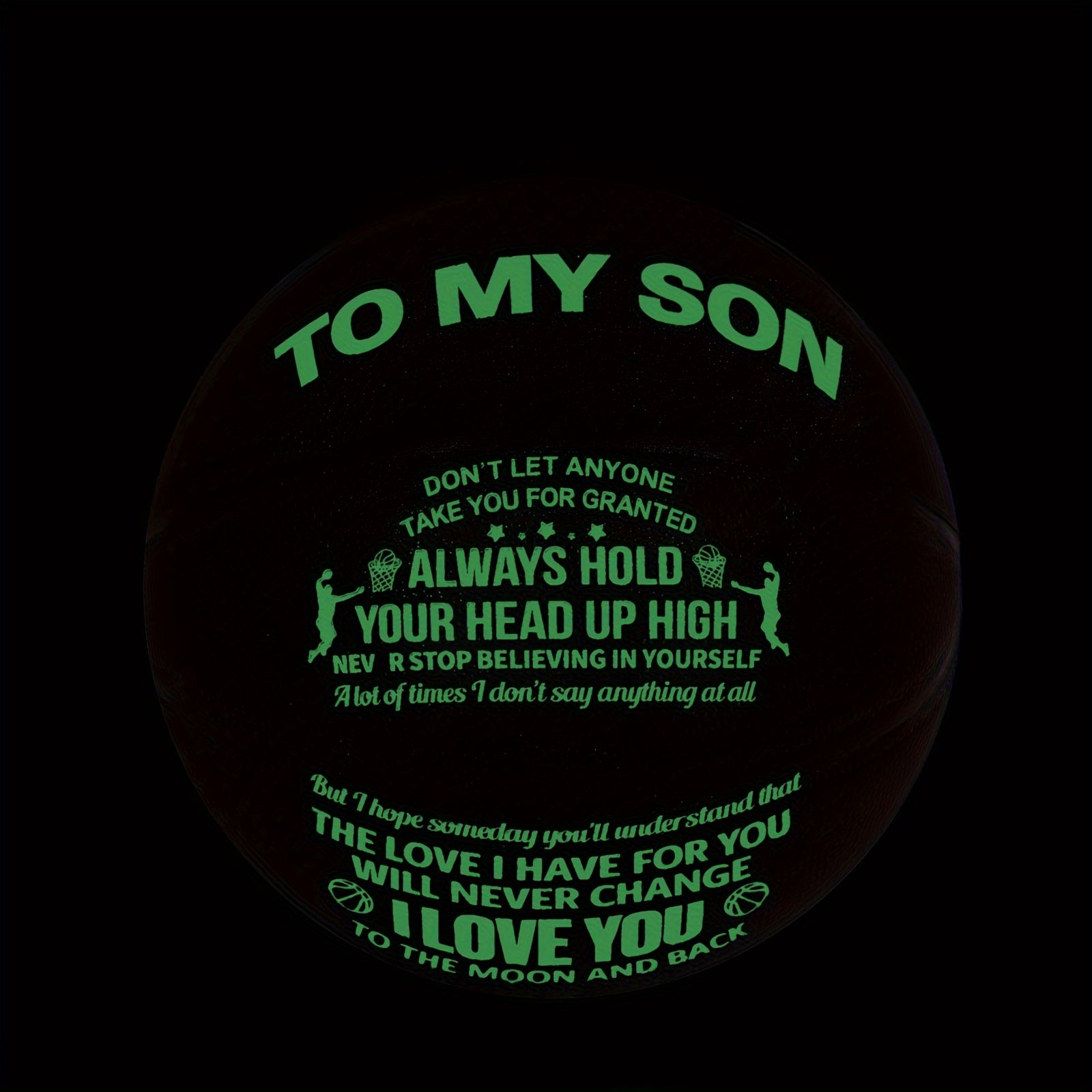 Luminous Basketball for Son Size 7 74.93cm
