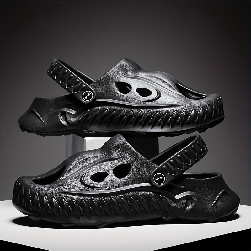 Men's Novel Build Clogs Slip-on Sandals Soft Sole Walking Shoes