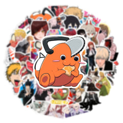50pcs Cartoon Anime Waterproof Decorative Stickers for Luggage Laptop Phone
