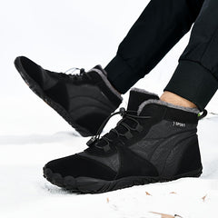 Men's Snow Boots Warm Cozy Ankle Boots Plush Outdoor Winter Shoes