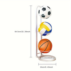 Ball Storage Rack Basketball Display Stand Portable Outdoor Ball Stand Holder