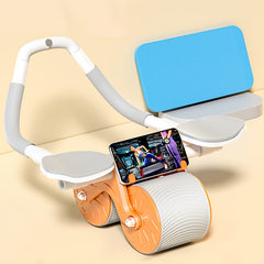 Auto Rebound Fitness Roller Wheel Abdominal Exercise with Elbow Pads
