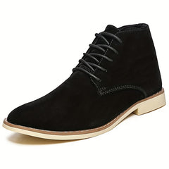 Men's Pointed Toe Lace Up Non Slip Boots