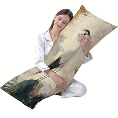 Chinese Crane Fantasy Theme Pillow Cover 45x45