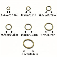 100pcs O Shaped Ring Single Iron Ring C Ring 4-12mm DIY Jewelry Accessories