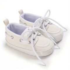 Baby Boys Lace Up Sneakers Lightweight Non Slip Shoes