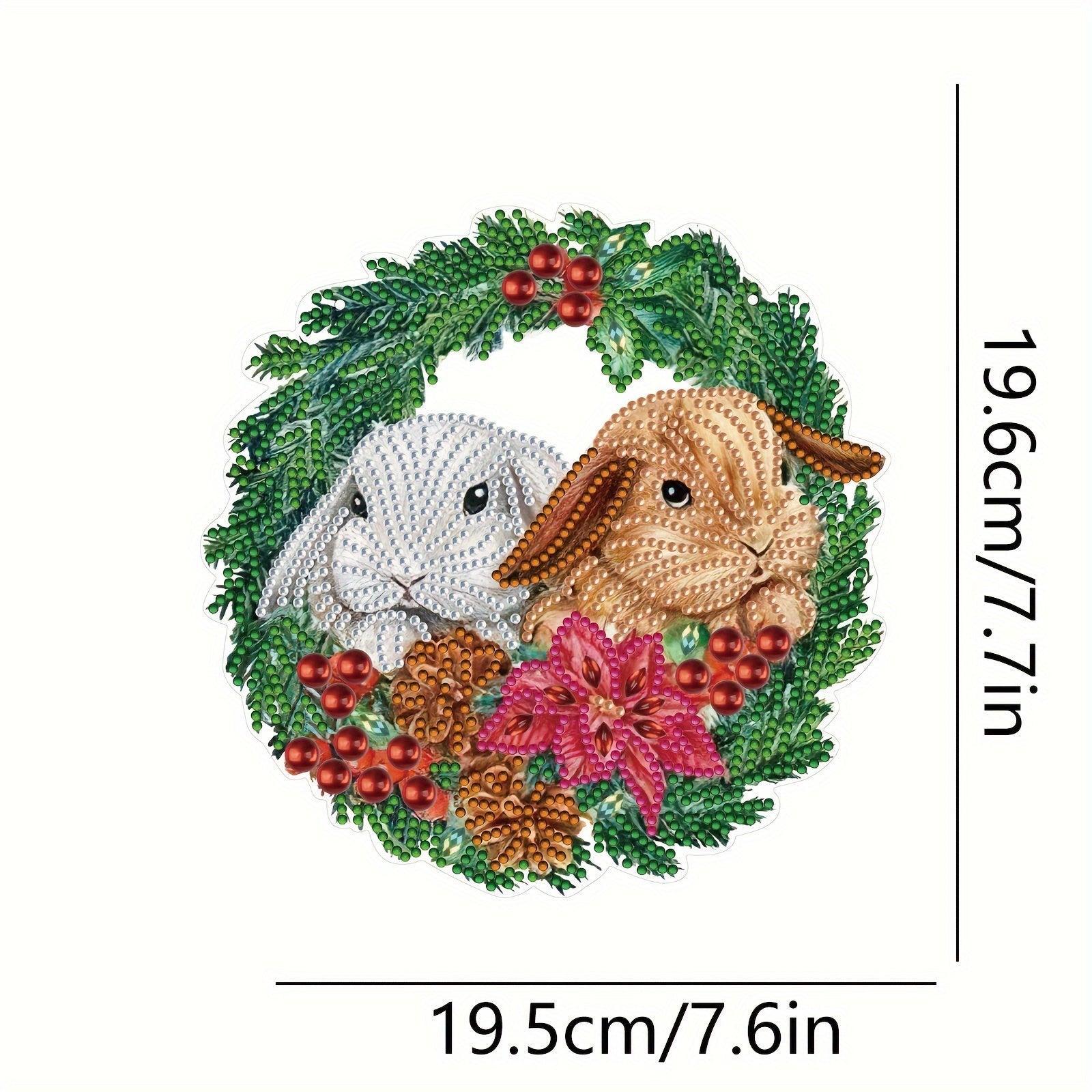 Rabbit Pattern Special Shape Diamond Painting Kit