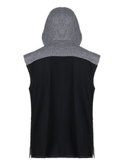 Men's Sleeveless Hooded Training Vest for Workouts and Sports