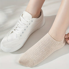 5 Pairs Soft & Lightweight Low Cut Ankle Socks for Women