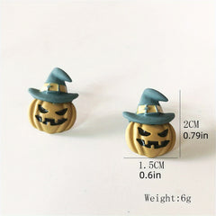 Pumpkin Earrings Halloween Party Jewelry Girls Kids