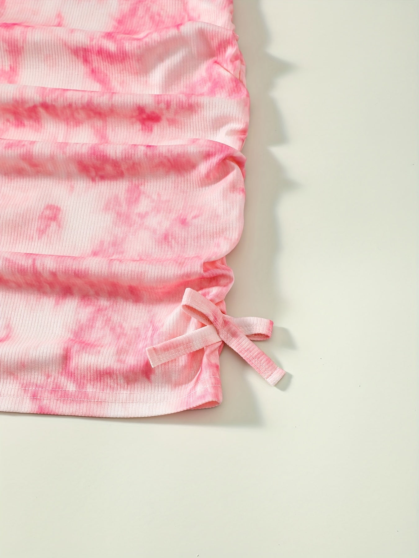 Summer Girls Tie Dye Off Shoulder Dress