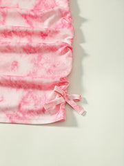 Summer Girls Tie Dye Off Shoulder Dress
