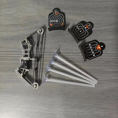 Mini Composite Bow Archery Set Stainless Steel Mini Bow Decompression Toy