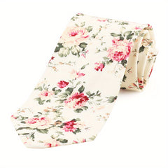 Men's Floral Tie for Party Wedding