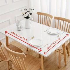 Heat Resistant Clear Vinyl Blotter Mat Table Protector Easy Clean Durable PVC